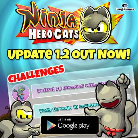 Ninja Hero Cats Update 1.2 News