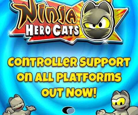 Ninja Hero Cats gets controller support