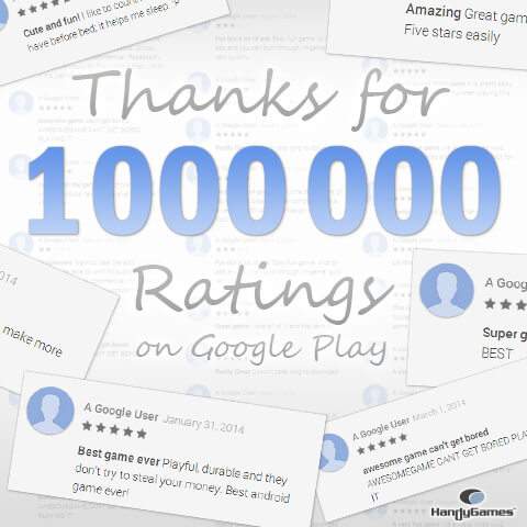 1 Million Reviews on Google Play