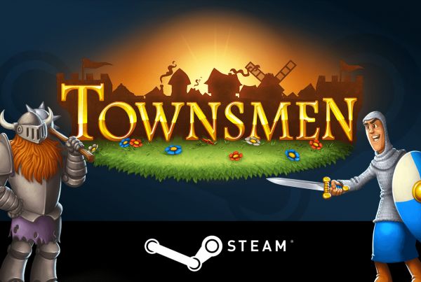 Townsmen logo knight soldier bandit steam