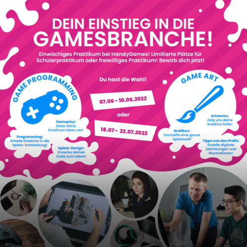 Dein Einstieg in die Gamesbranche